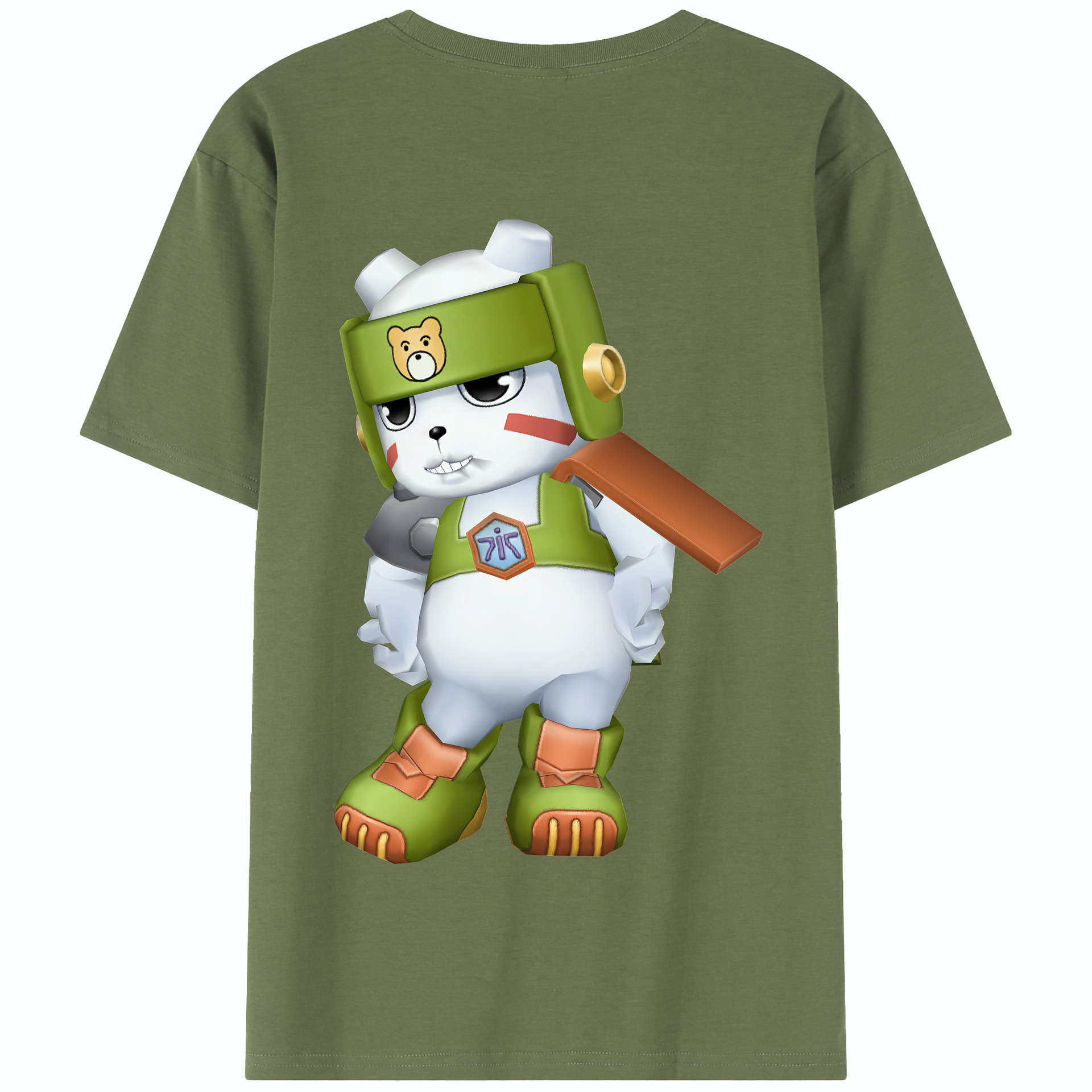 （画像用） Digimon デジタルモンスター/デジモン 綿100％半袖Tシャツ（背面プリント）
